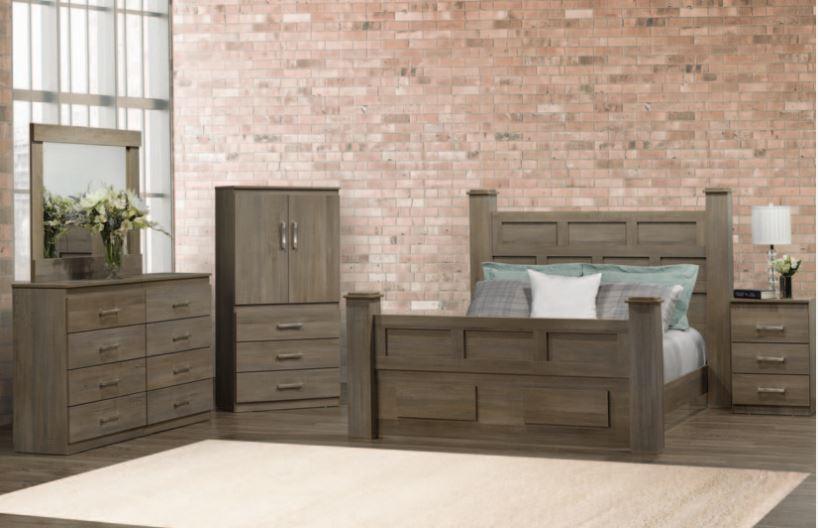Solid Wood 6Pc Bedroom Set - NB169 - Furniture King