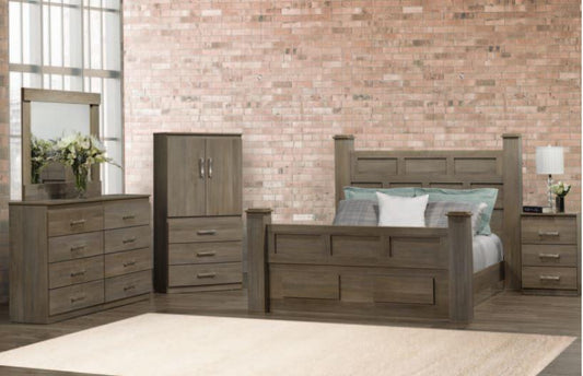 Solid Wood 6Pc Bedroom Set - NB169 - Furniture King