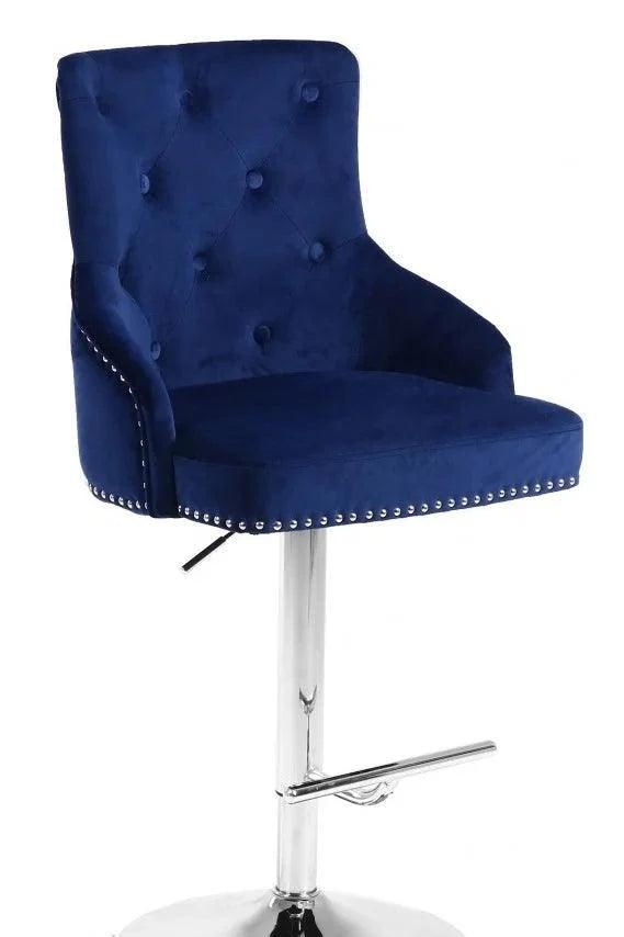Velvet Bar Stool ST-6020 - Furniture King