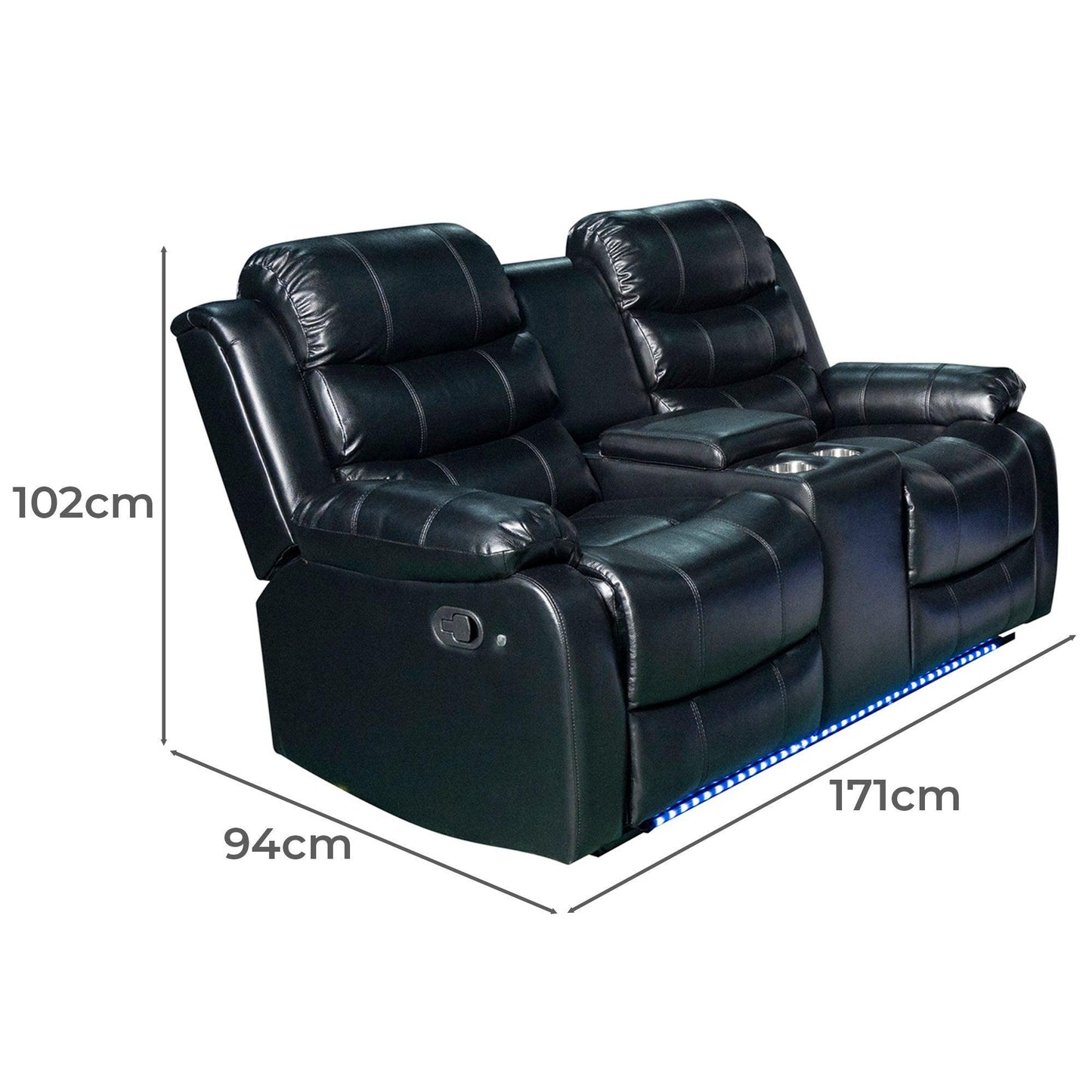 Living Room- Paco 3Pc Manual Recliner Set - Furniture King