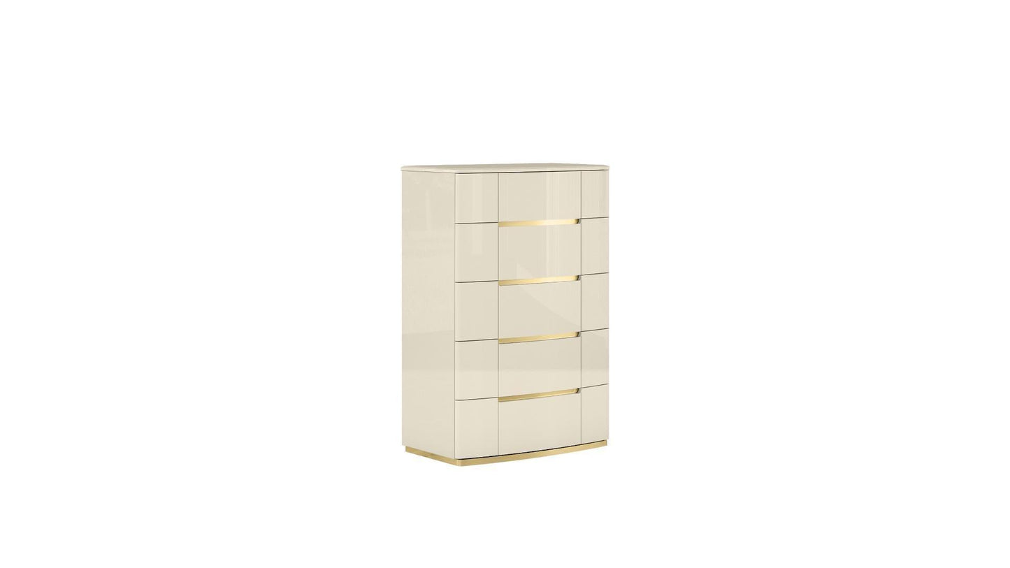Beige Lacquer - 1491 Sienna Bedroom Set - Furniture King