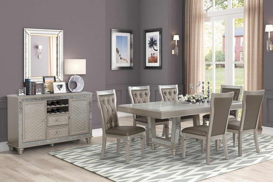 Dining Table with 6 Chairs - 521 - Furniture King